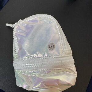 Shimmering White Cosmetic Bag